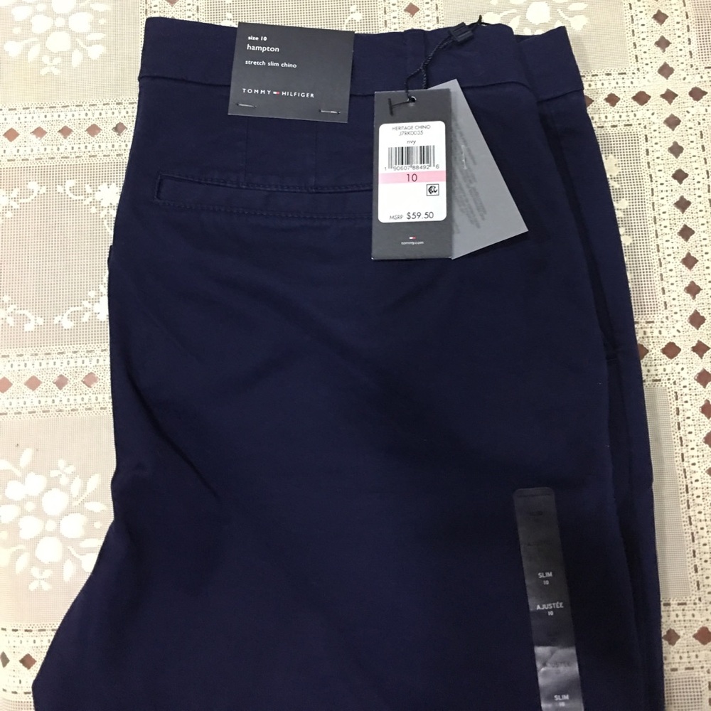 Tommy Hilfiger Cuffed Stretch Slim Chino pants
